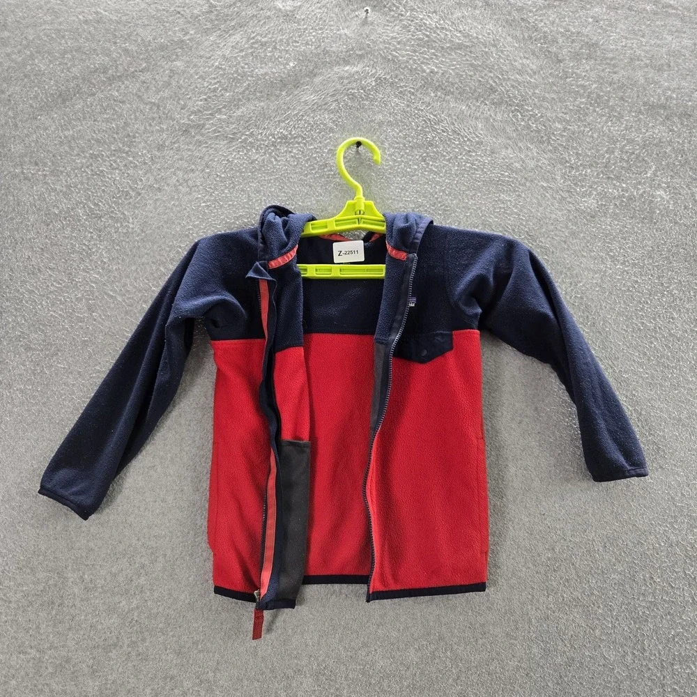 Patagonia Toddler Jacket 5T Red Colorblock Fleece Baby Micro D Snap T READ